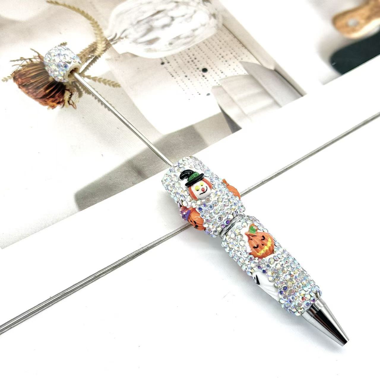 【DPC】10 Pcs Halloween Full-Diamond Beaded Pen DIY BEADS