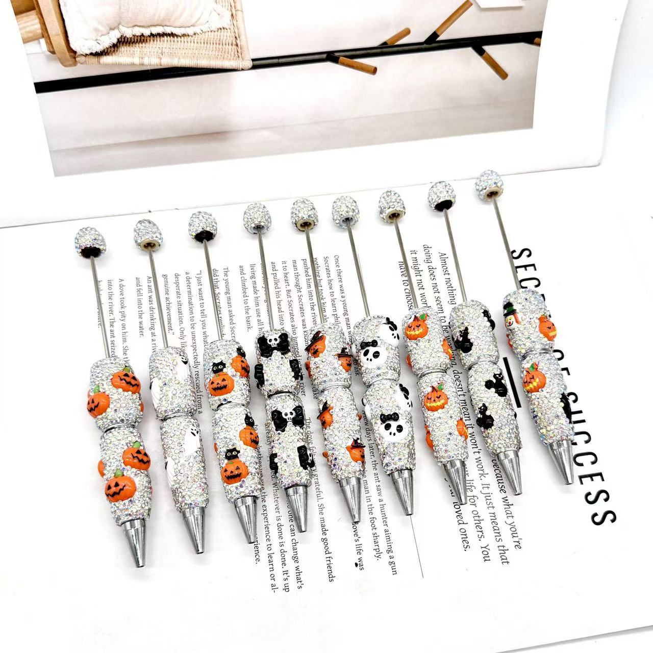 【DPC】10 Pcs Halloween Full-Diamond Beaded Pen DIY BEADS