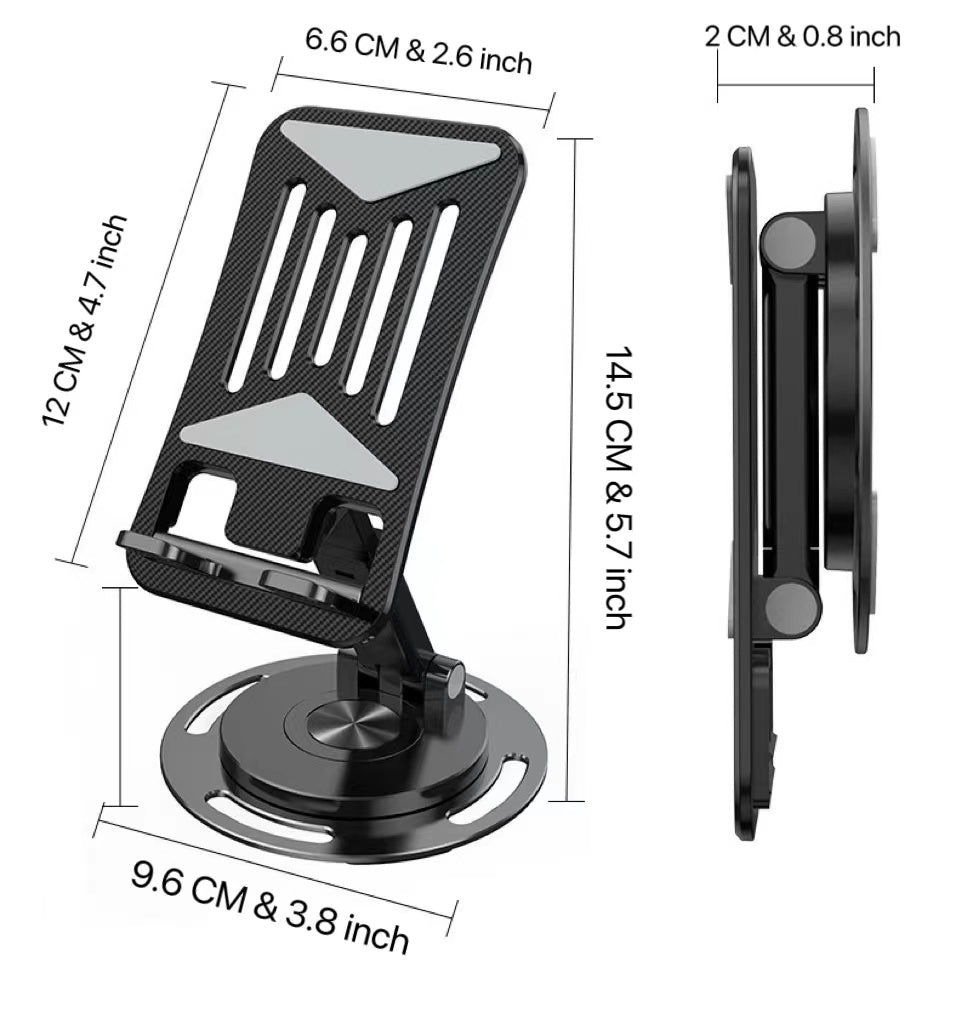 【D.P.C】Adjustable Foldable Phone Holder Valentines Gift for Bf, Multifunctional Desktop Mobile Phone Stand, Bedside Tablet & Mobile Phone Stand, Portable Lightweight Tablet Rack