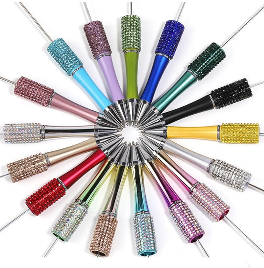 【DPC】15 pcs Beadable Pen - DIY BEADS Rhinestone Beaded Pen