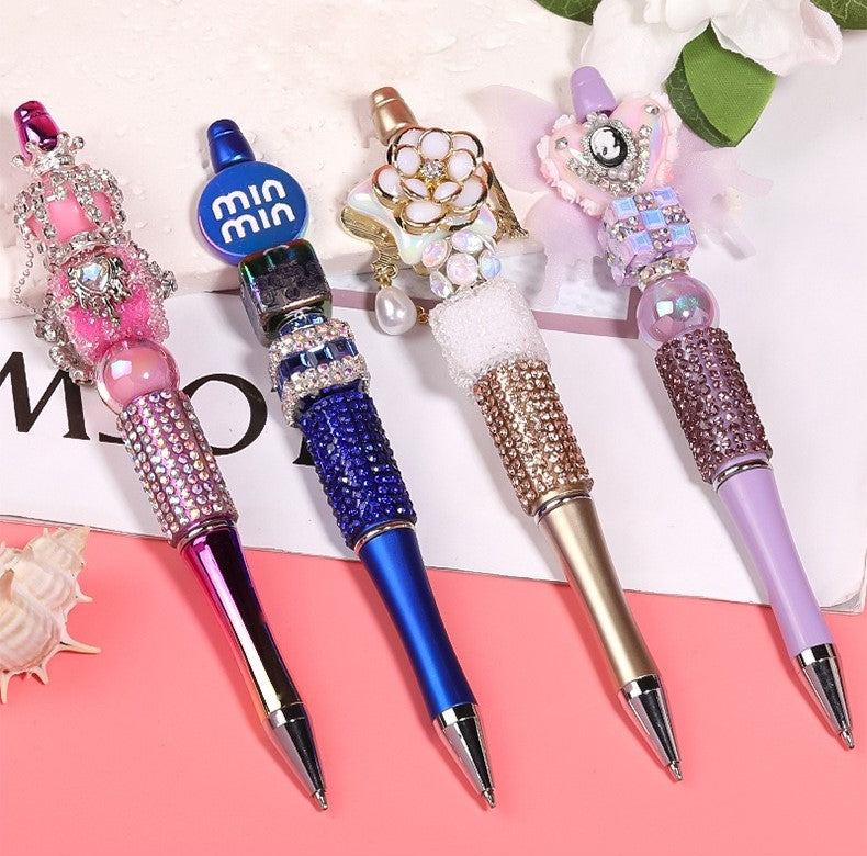 【DPC】15 pcs Beadable Pen - DIY BEADS Rhinestone Beaded Pen