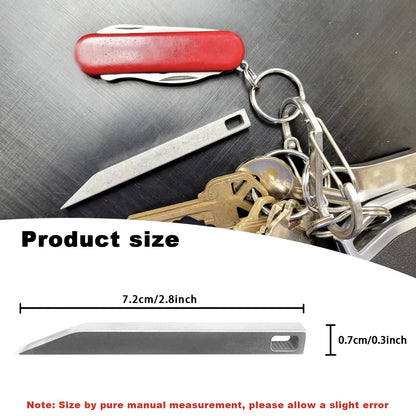 【D.PC】Keychain Pry Bar for Your Keyring Non Sharp, Heavy Duty Stainless Steel EDC Prybar - Made By Cear Spool