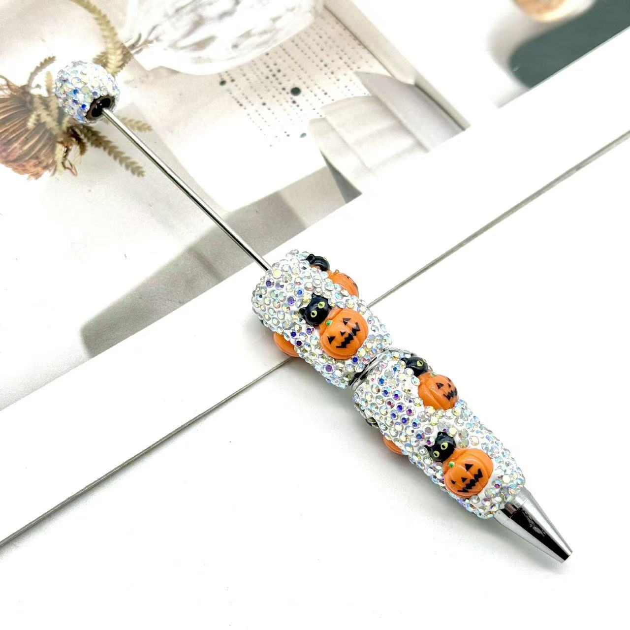 【DPC】10 Pcs Halloween Full-Diamond Beaded Pen DIY BEADS