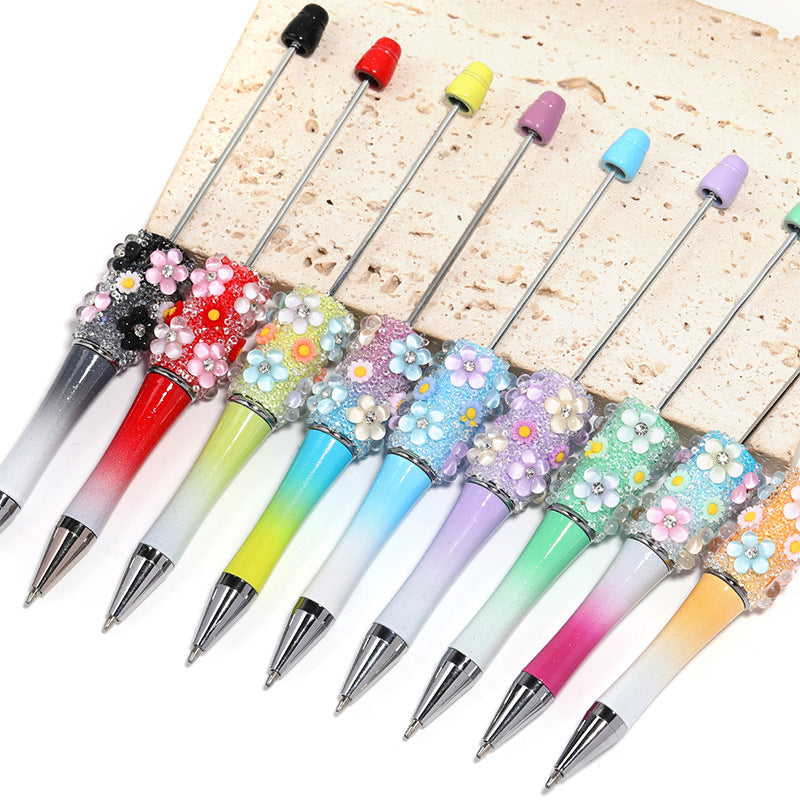 【DPC】10 pcs Beadable Pen - Diy Beads Creative Flowers Full of Stars Sanding Pen Handmade Diy Beading pen