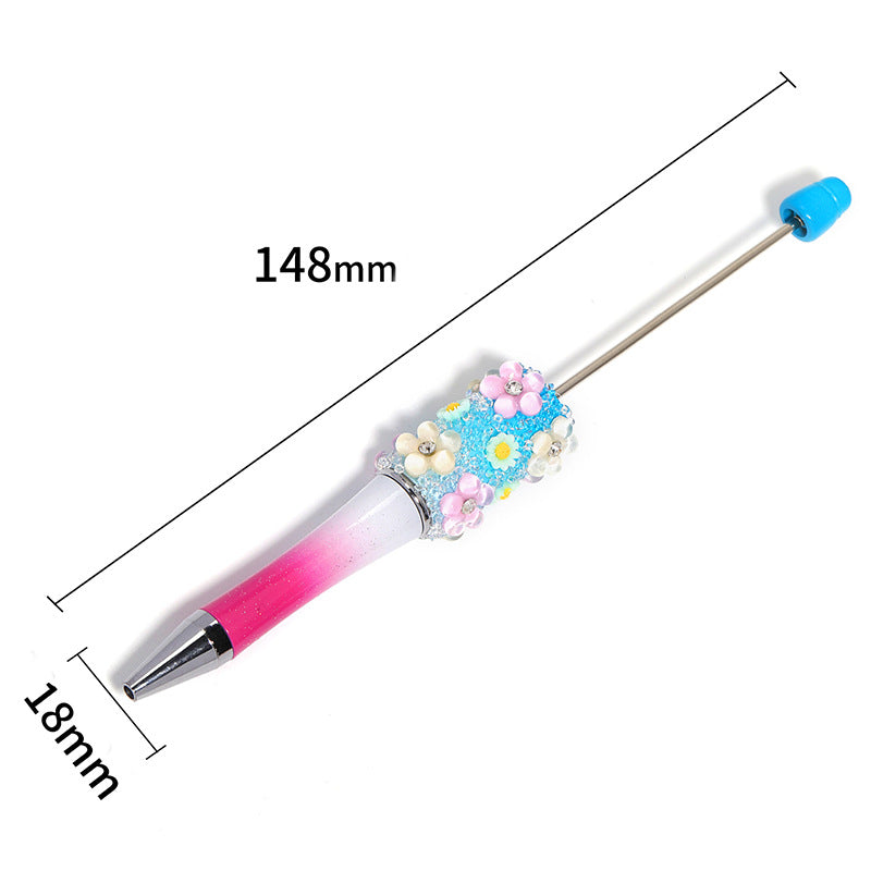 【DPC】10 pcs Beadable Pen - Diy Beads Creative Flowers Full of Stars Sanding Pen Handmade Diy Beading pen