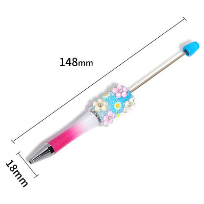 【DPC】10 pcs Beadable Pen - Diy Beads Creative Flowers Full of Stars Sanding Pen Handmade Diy Beading pen